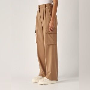 Wide Leg Tan Dress Pants Size S